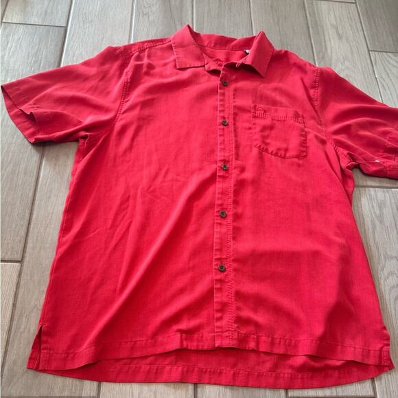 Tommy bahama button up shirt‎ short sleeve size L island zone - Picture 4 of 14
